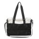 Couple's simple casual travel bag, dark-patterned carry-on luggage with shoe compartment Wet/Dry Separate Sports Bag, Trolley-Attachable