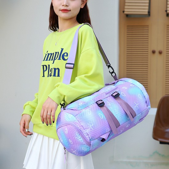 Cross-border short-distance travel bag, independent shoe compartment, wet and dry separation, yoga bag, waterproof sports multifunctional fitness bag