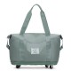 Short travel luggage with wheels, expandable moving storage bag, large-capacity portable gym bag for expectant mothers Short travel luggage with wheels, expandable moving storage bag, large-capacity portable gym bag for expectant mothers