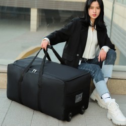 Wholesale new large-capacity travel bag, airline checked bag, airline suitcase, foldable moving luggage with universal wheels Wholesale new large-capacity travel bag, airline checked bag, airline suitcase, foldable moving luggage with universal wheels