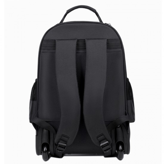 Wholesale new business laptop bags for men and women, logo-printable casual travel bags, middle school student backpacks with trolleys.