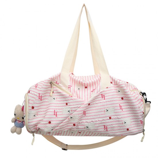 Stylish and versatile travel luggage with shoe compartment, wet/dry separation, sports yoga bag Stylish and versatile travel luggage with shoe compartment, wet/dry separation, sports yoga bag