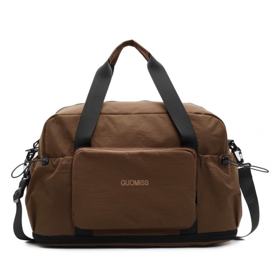 Cross-border casual sports bag, foldable large-capacity travel bag, wet and dry compartment, trolley fitness and yoga bag Cross-border casual sports bag, foldable large-capacity travel bag, wet and dry compartment, trolley fitness and yoga bag