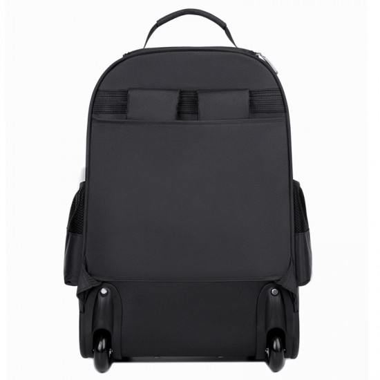 Wholesale new business laptop bags for men and women, logo-printable casual travel bags, middle school student backpacks with trolleys.