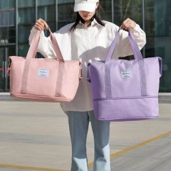 Wholesale travel bag, 2024 new style, personalized large-capacity wet/dry separation gym bag, moving storage bag Wholesale travel bag, 2024 new style, personalized large-capacity wet/dry separation gym bag, moving storage bag