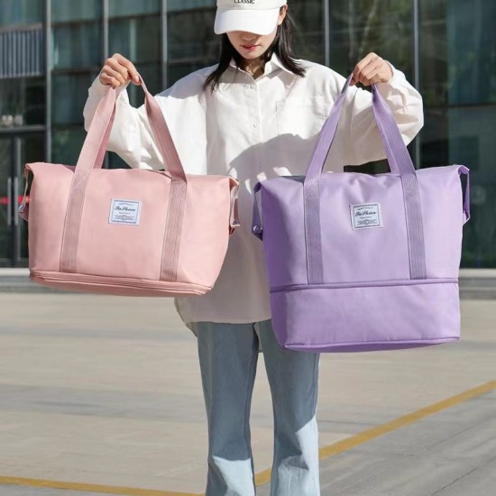 Wholesale travel bag, 2024 new style, personalized large-capacity wet/dry separation gym bag, moving storage bag Wholesale travel bag, 2024 new style, personalized large-capacity wet/dry separation gym bag, moving storage bag