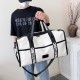 Stylish large-capacity travel bag with wet/dry separation and sports and fitness bag with trolley for men and women