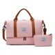 Stylish contrasting color storage bag, simple large-capacity business travel bag, wet/dry separation, fitness bag with shoe compartment Stylish contrasting color storage bag, simple large-capacity business travel bag, wet/dry separation, fitness bag with shoe compartment