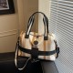 Cross-border large-capacity striped travel bag, fashionable short-distance commuter handheld fitness bag, simple and stylish storage travel bag