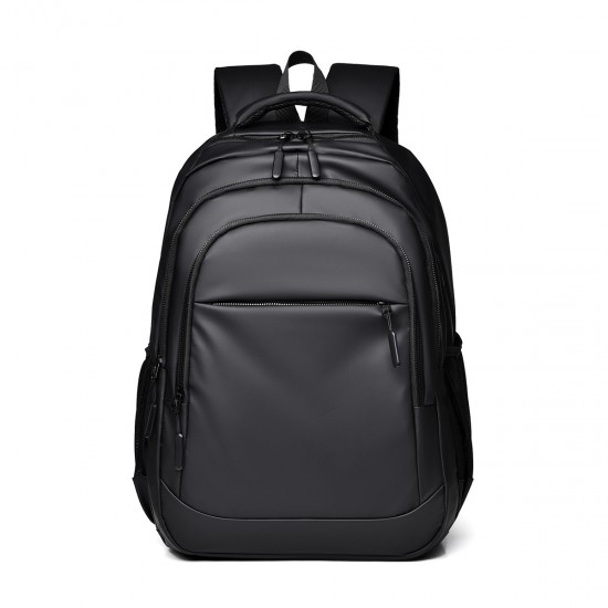 New cross-border backpack, men's large-capacity leather-coated commuting laptop bag, travel and leisure, outdoor business backpack New cross-border backpack, men's large-capacity leather-coated commuting laptop bag, travel and leisure, outdoor business backpack