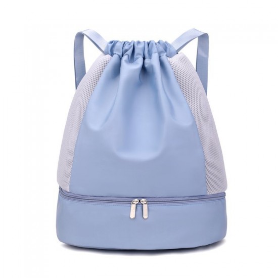 New women's wet/dry separation gym bags with shoe compartments, lightweight outdoor backpacks for swimming and yoga.