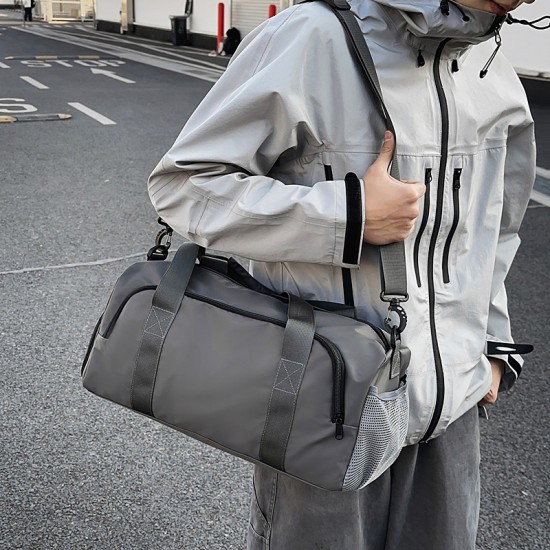 Wet/dry separation, sports fitness bag, men's travel bag with shoe compartment, large-capacity shoulder bag for commuting Wet/dry separation, sports fitness bag, men's travel bag with shoe compartment, large-capacity shoulder bag for commuting