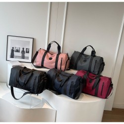 Men's and Women's Travel Bag, Large Capacity with Shoe Compartment, Business Travel Luggage Bag with Trolley Men's and Women's Travel Bag, Large Capacity with Shoe Compartment, Business Travel Luggage Bag with Trolley