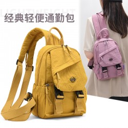 New export women's backpack, trendy Japanese-style simple large-capacity shoulder bag, versatile new fashionable crossbody chest bag New export women's backpack, trendy Japanese-style simple large-capacity shoulder bag, versatile new fashionable crossbody chest bag
