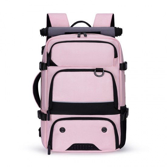 Cross-border new men's and women's casual backpacks, stylish outdoor sports bags, large-capacity travel laptop bags.