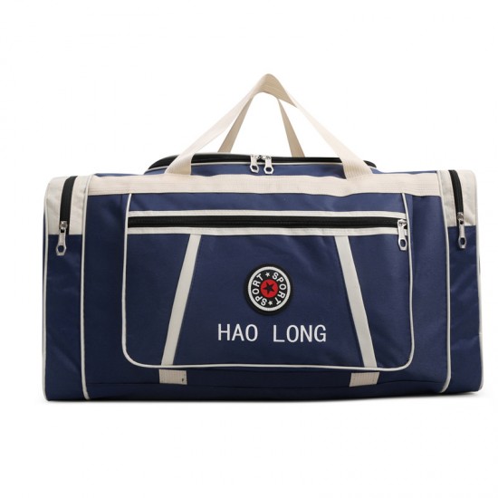 Unisex household clothing storage and moving bag, multi-pocket travel and leisure luggage in contrasting colors Unisex household clothing storage and moving bag, multi-pocket travel and leisure luggage in contrasting colors