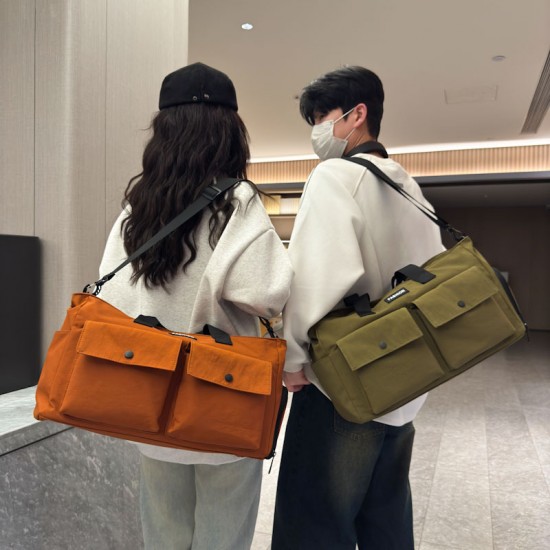 Sports and Leisure Wet/Dry Separate Gym Bag, Large-Capacity Travel Hand Luggage Bag with Trolley and Shoe Compartment Sports and Leisure Wet/Dry Separate Gym Bag, Large-Capacity Travel Hand Luggage Bag with Trolley and Shoe Compartment