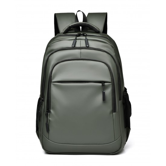New cross-border backpack, men's large-capacity leather-coated commuting laptop bag, travel and leisure, outdoor business backpack New cross-border backpack, men's large-capacity leather-coated commuting laptop bag, travel and leisure, outdoor business backpack