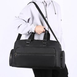 Men's large-capacity travel bag with multiple pockets, short-distance business trip outdoor storage, trolley function Men's large-capacity travel bag with multiple pockets, short-distance business trip outdoor storage, trolley function