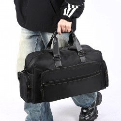 Men's large-capacity travel bag with multiple pockets, short-distance business trip outdoor storage, trolley function Men's large-capacity travel bag with multiple pockets, short-distance business trip outdoor storage, trolley function