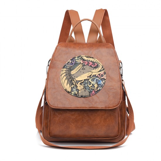 New cross-border soft leather backpacks Women's Korean-style fashionable large-capacity backpack, stylish and casual, versatile and versatile travel bag New cross-border soft leather backpacks Women's Korean-style fashionable large-capacity backpack, stylish and casual, versatile and versatile travel bag