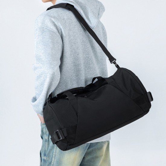 Men's sports and fitness bag with wet and dry separation, outdoor sports bag with basketball compartment, stress relief portable travel bag