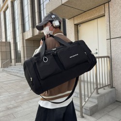 Men's and Women's Back-to-School and Holiday Storage Luggage Bag, Wet/Dry Separate Gym Bag with Trolley and Shoe Compartment Men's and Women's Back-to-School and Holiday Storage Luggage Bag, Wet/Dry Separate Gym Bag with Trolley and Shoe Compartment