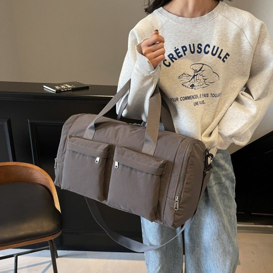 Unisex travel luggage with shoe compartment and double pockets, wet/dry separation, sports fitness bag Unisex travel luggage with shoe compartment and double pockets, wet/dry separation, sports fitness bag