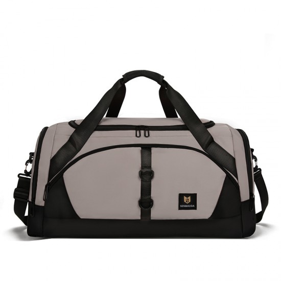 Lightweight travel bag with wet/dry separation and sports and fitness bag, large capacity, shoe compartment, casual travel bag with trolley Lightweight travel bag with wet/dry separation and sports and fitness bag, large capacity, shoe compartment, casual travel bag with trolley