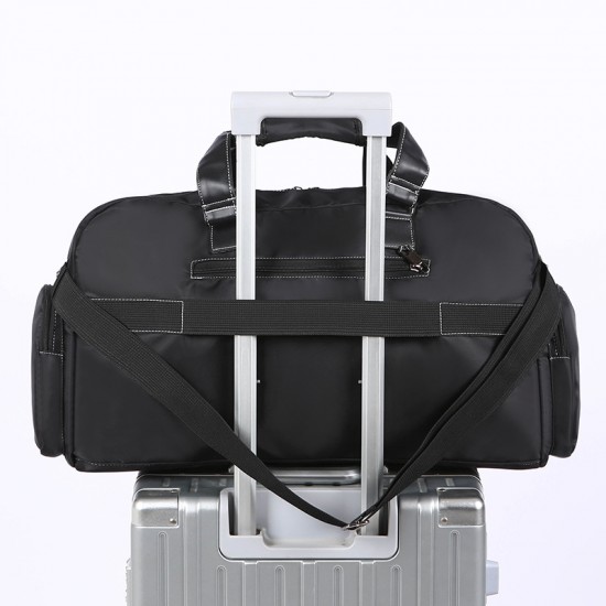 Men's large-capacity travel bag with multiple pockets, short-distance business trip outdoor storage, trolley function Men's large-capacity travel bag with multiple pockets, short-distance business trip outdoor storage, trolley function